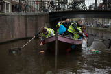 rescuing people by boat